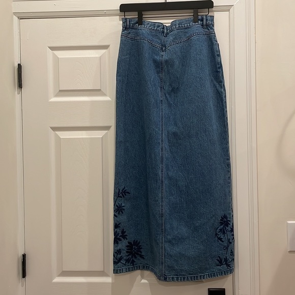 Vintage Chainstitch Denim Skirt - Picture 4 of 5